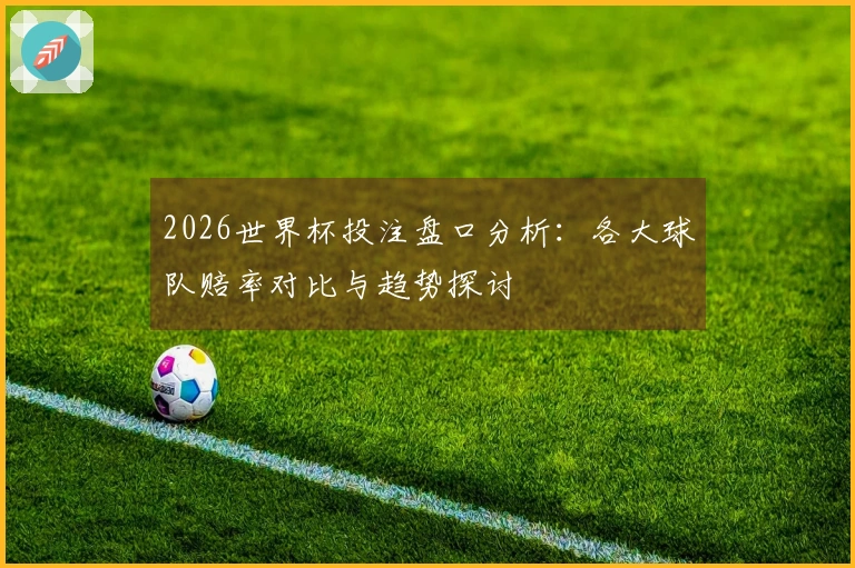 2026世界杯投注盘口分析：各大球队赔率对比与趋势探讨